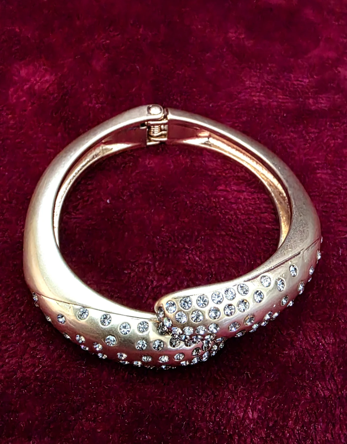 Lia Sophia Crystal Embellished Cuff Bracelet