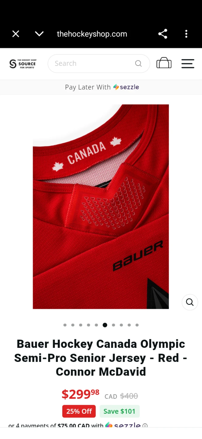Connor McDavid 97 Canada Hockey Jersey - photo 2