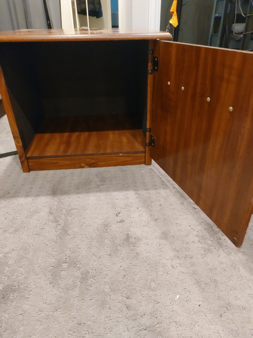 Vintage Wooden Cabinet with Ornate Hardware - photo 2