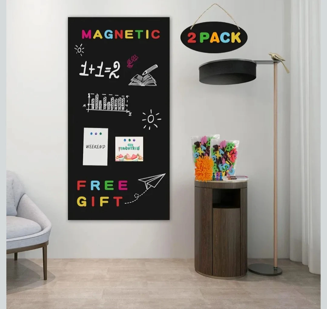 2 Pcs Magnetic Chalkboard Contact Paper for Wall
