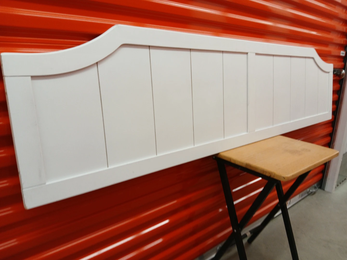 White Panel wall mount Headboard queen size - photo 3
