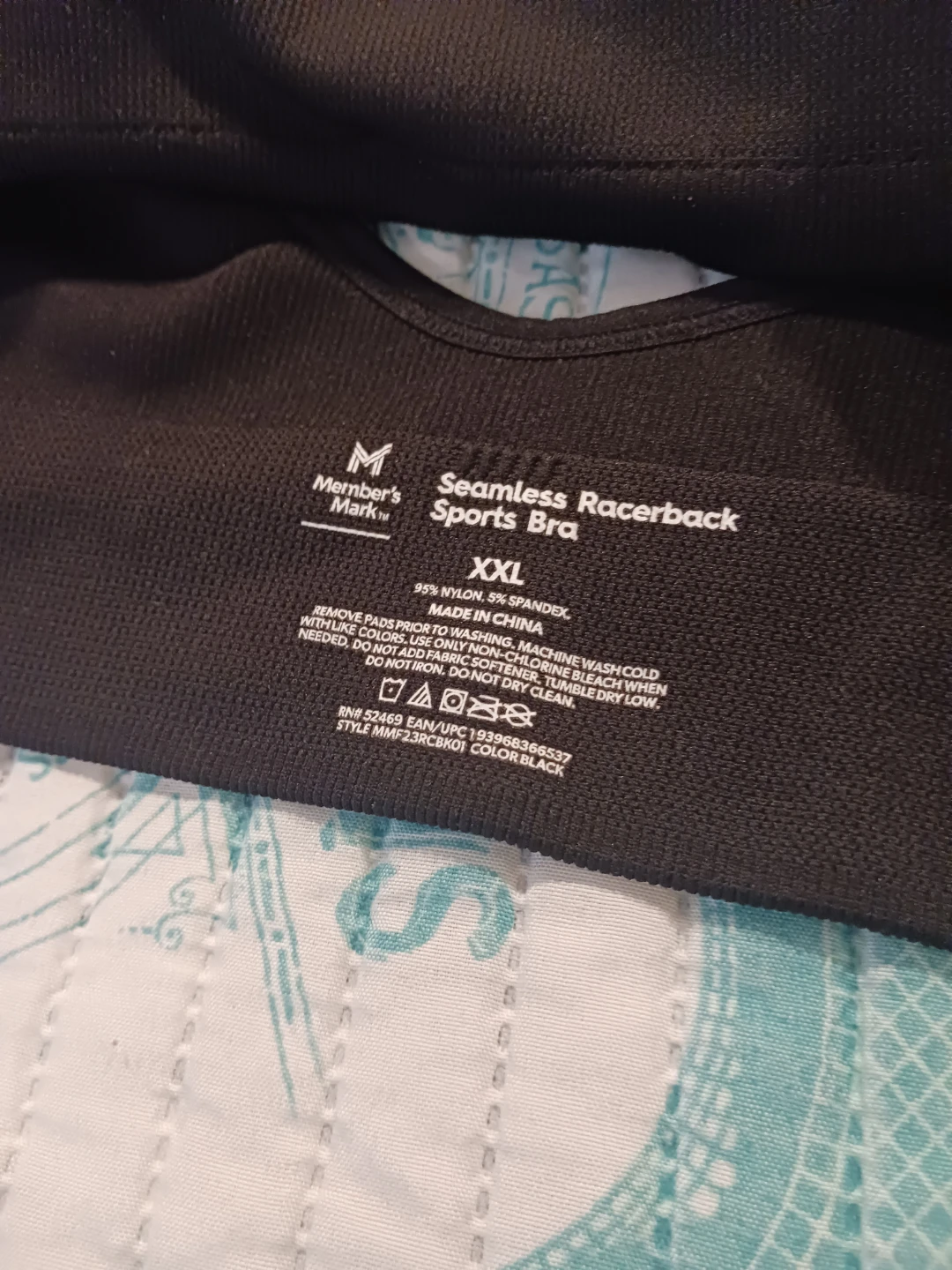 Member's Mark Black Seamless Racerback Sports Bra XXL - photo 2