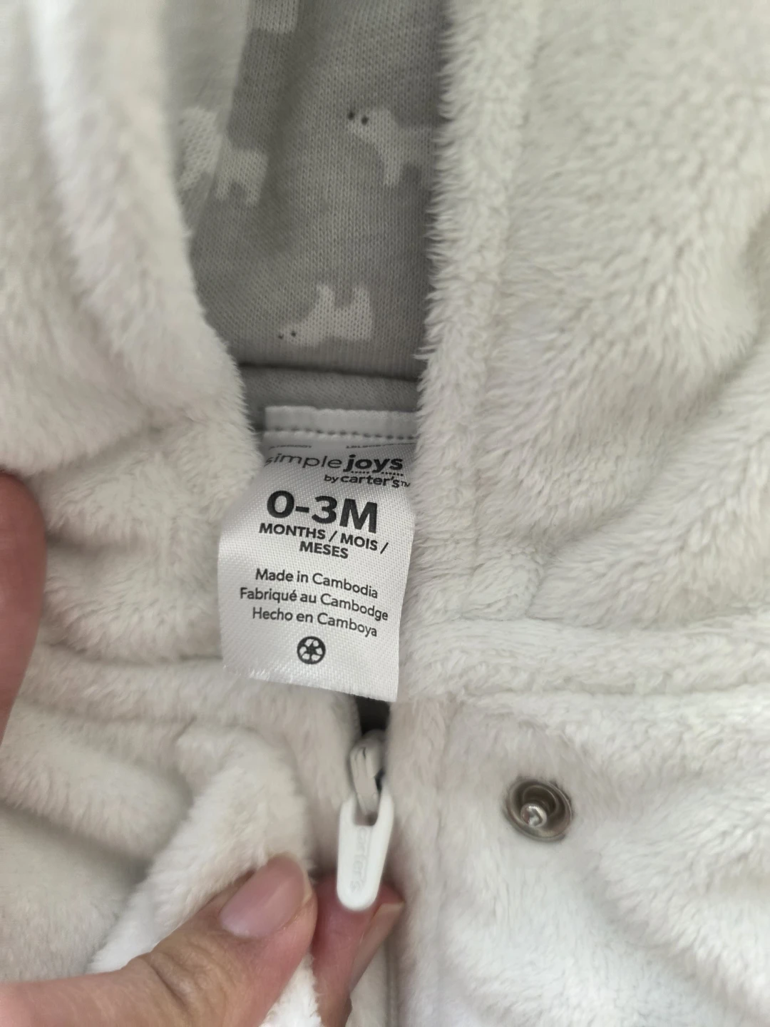Carter's Baby Snowsuit 0-3M - photo 2
