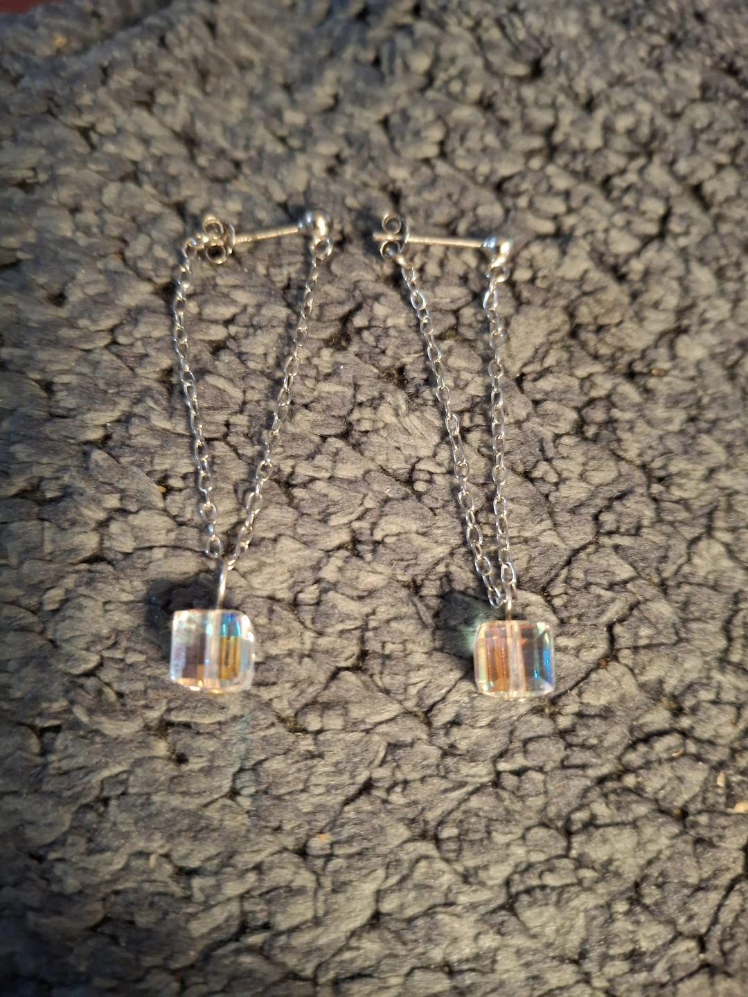 Sterling Silver Crystal Earrings - photo 2