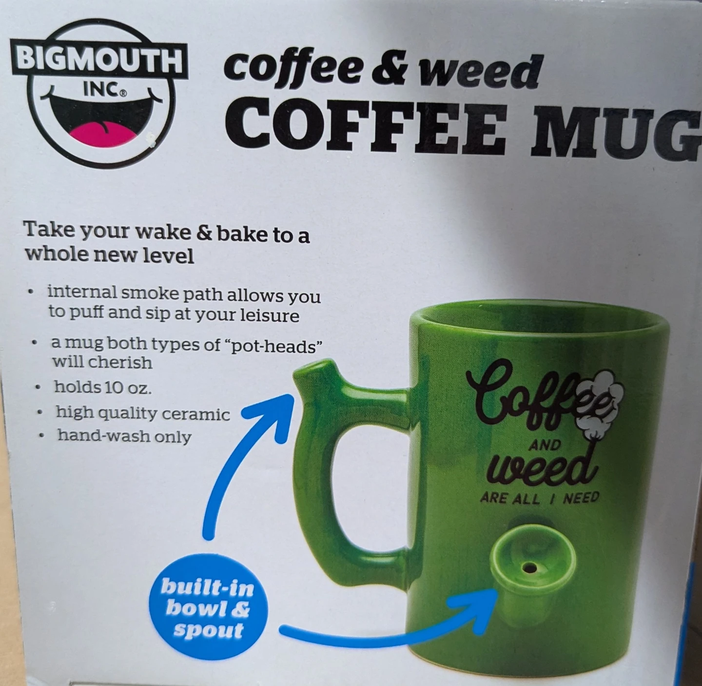 Coffee and Weed Is All I Need Novelty 10oz Mug - photo 4