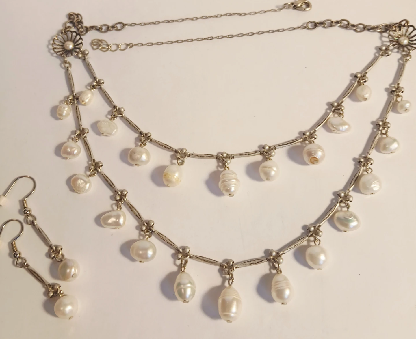 Pearl Necklace and Earring Set - photo 5