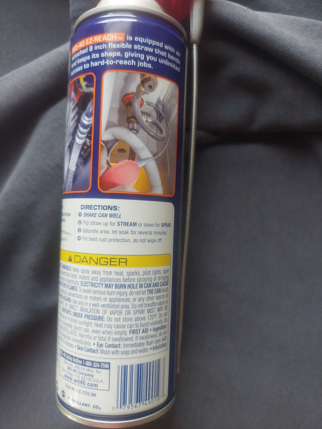 WD-40 EZ-REACH Multi-Use Product 14.4 oz - At least 3/4 full - photo 4