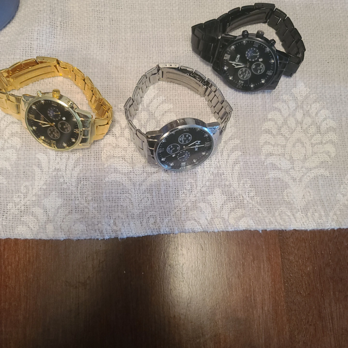 KUN Men's Watches - Gold, Silver, and Black - photo 2