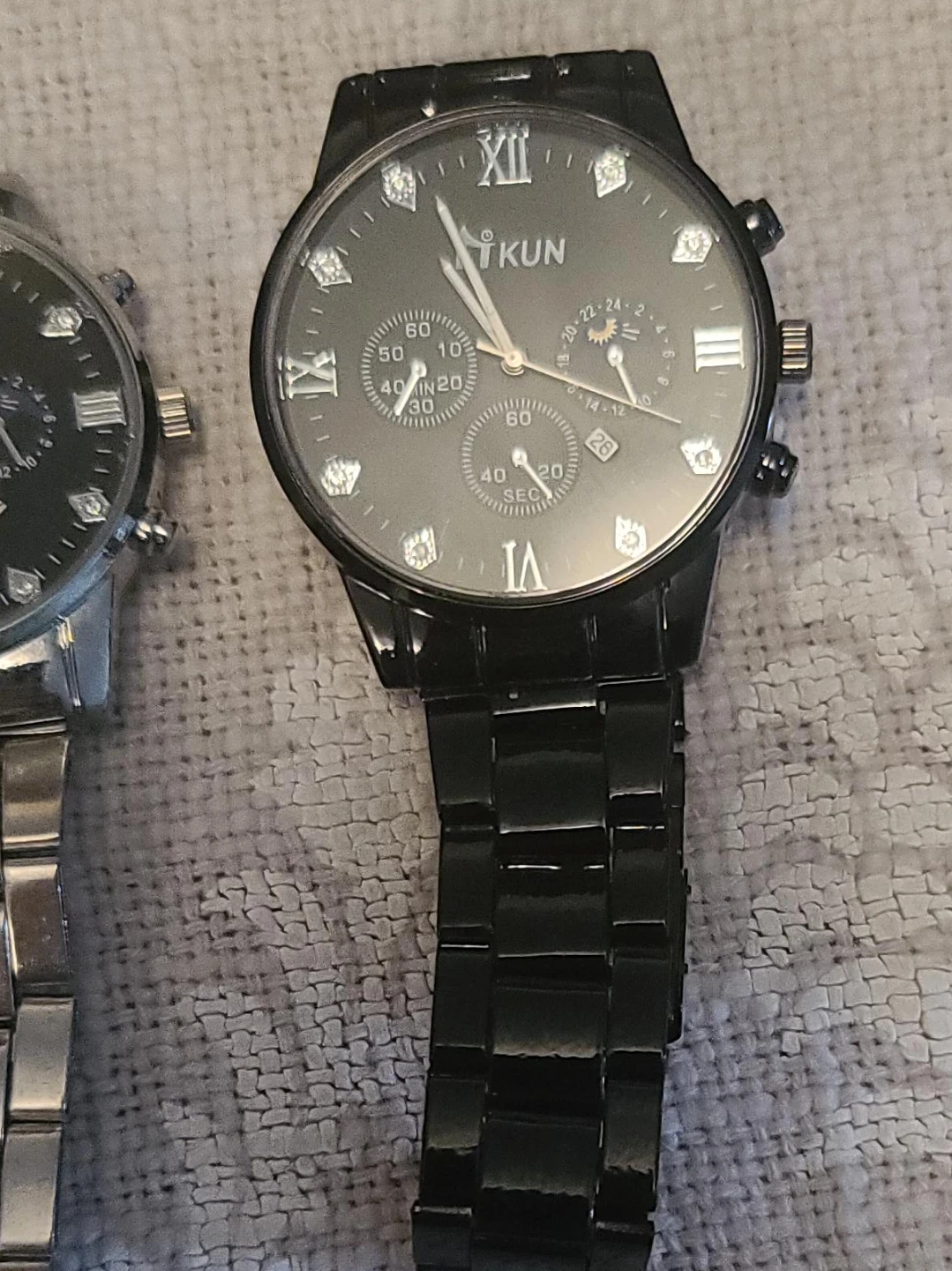 KUN Men's Watches - Gold, Silver, and Black - photo 4