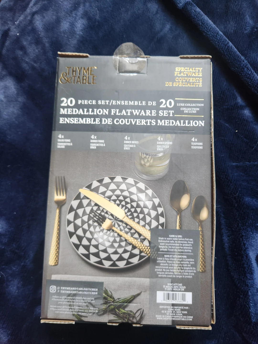 Thyme & Table Medallion Flatware Set - Gold - photo 2