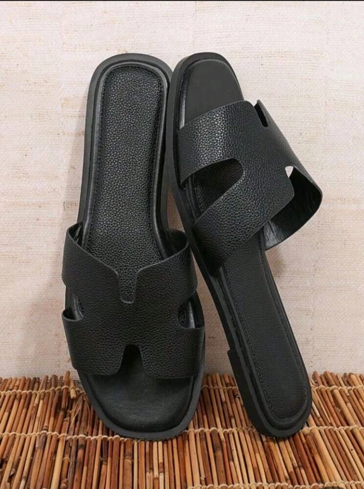 SHUZIA Women's Fashionable Open Toe Flats - Black / US11