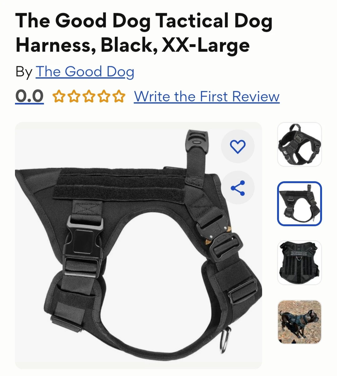 XXL Dog Harness Brand New w/Tags - photo 4