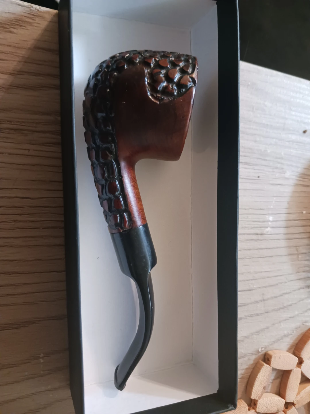 Carved Wooden Smoking Pipe