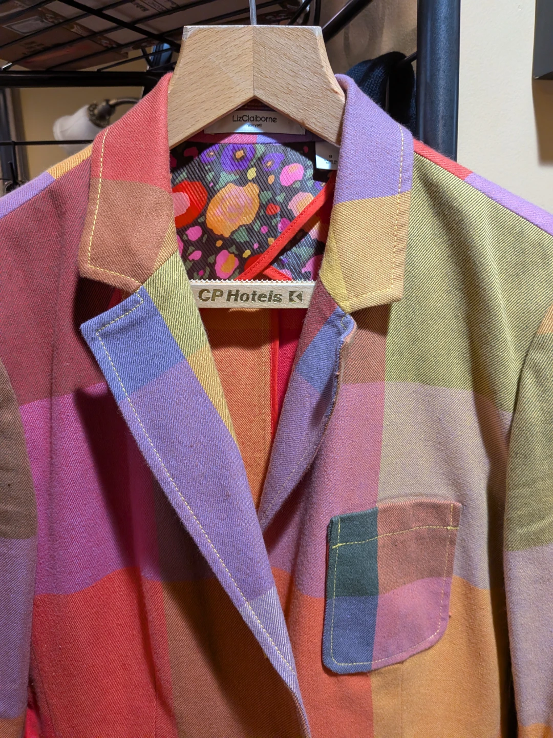 Vintage colour woman's coat 1990 Liz Claiborne - photo 4