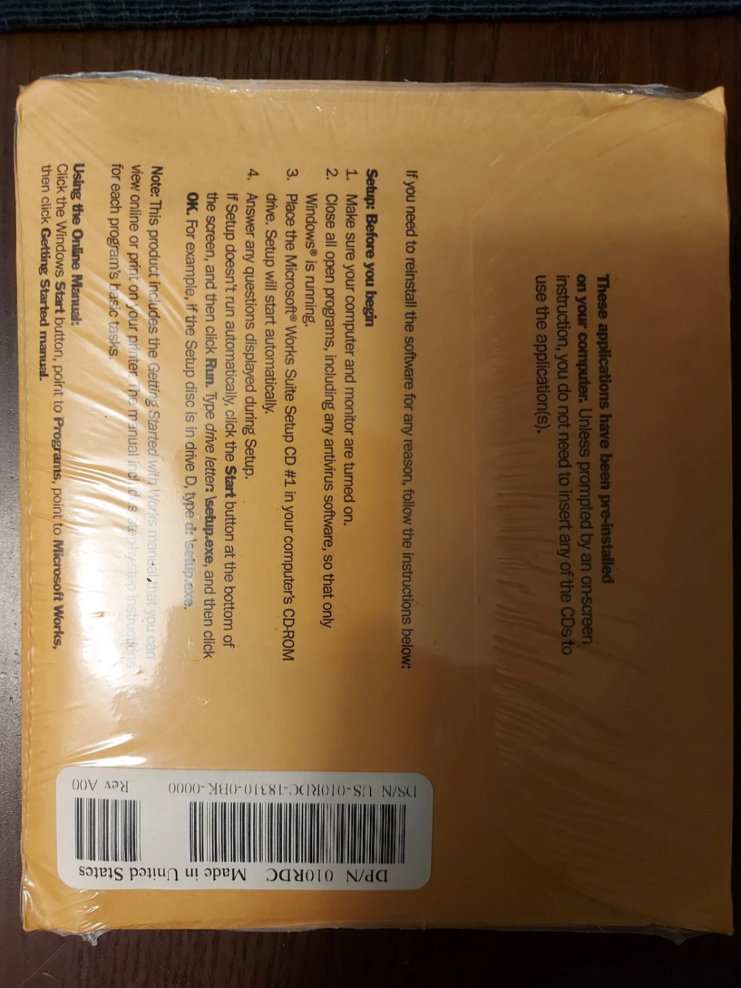Microsoft Works Suite 2001 Encarta CD Enclosed - photo 2