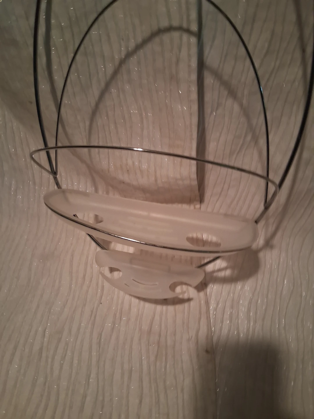 Metal and Frosted Plastic Shower Caddy - photo 2
