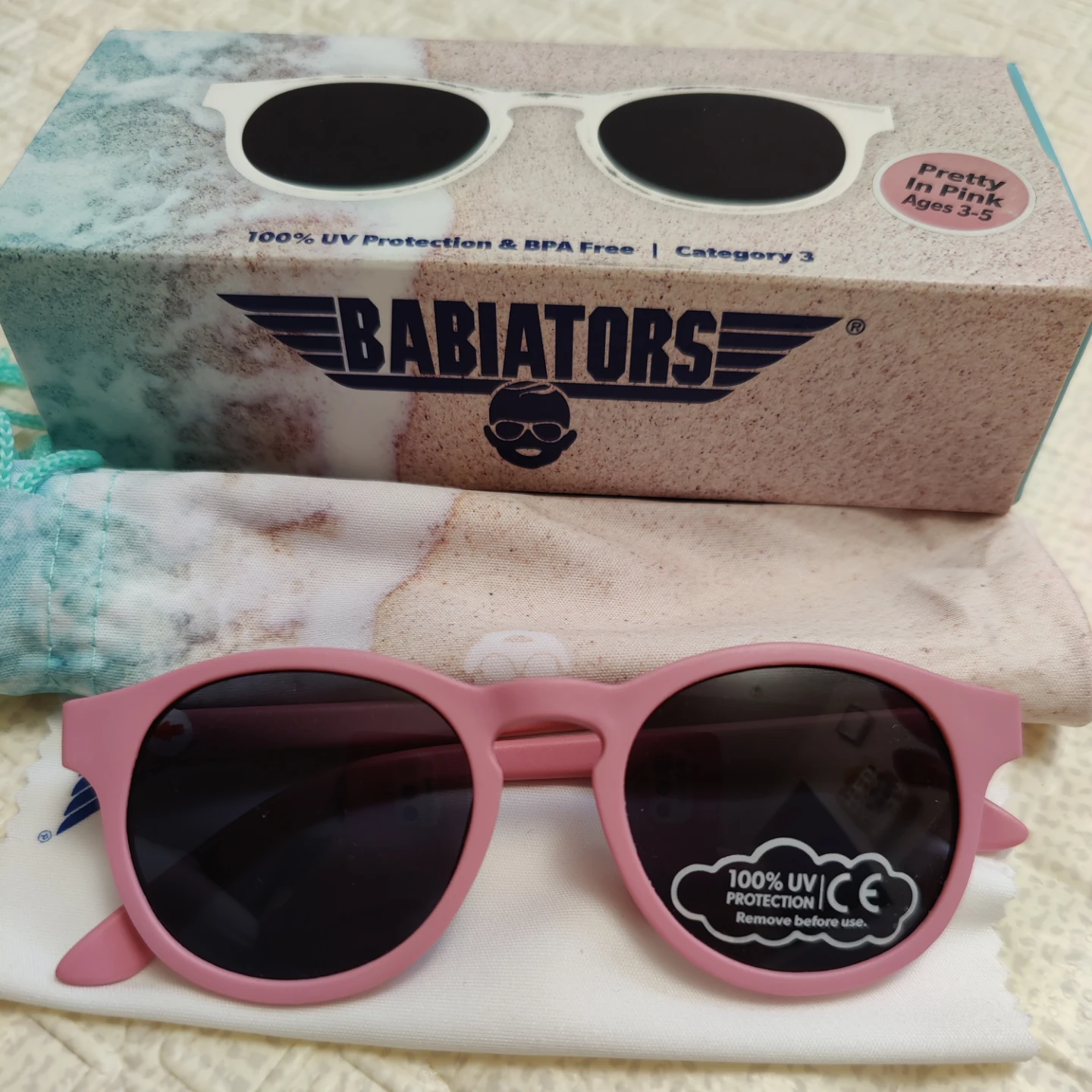 New Babiators Pink Sunglasses age 3-5