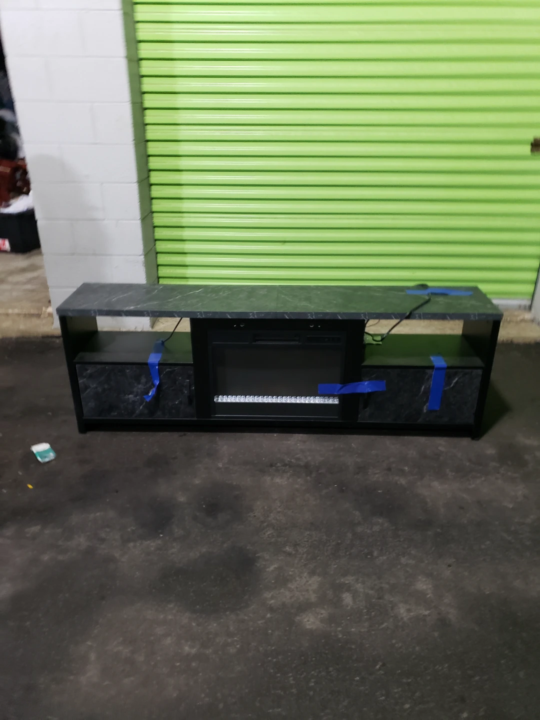 Entertainment TV Stand with Fireplace