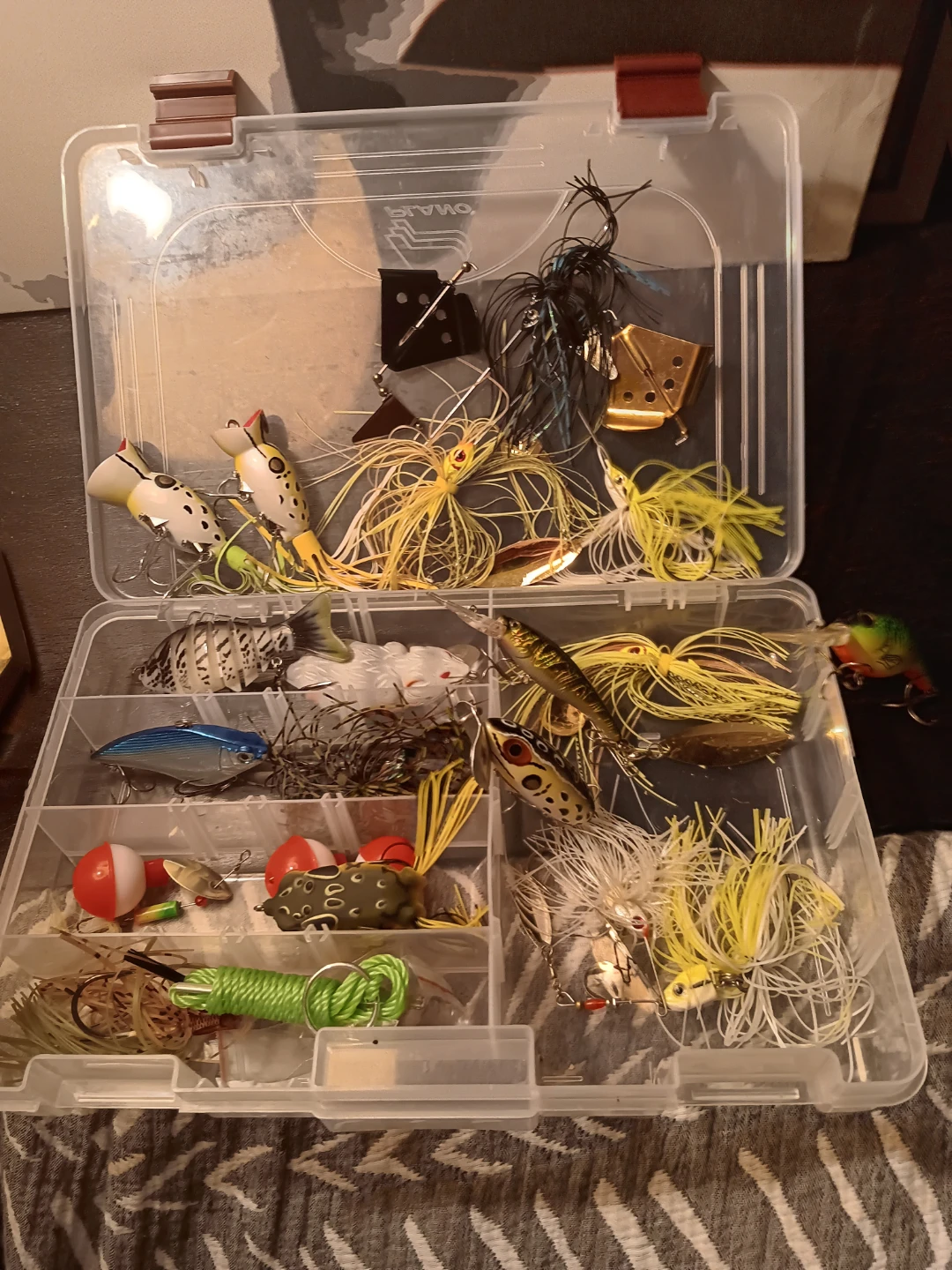 Bass Lure lot plus box
