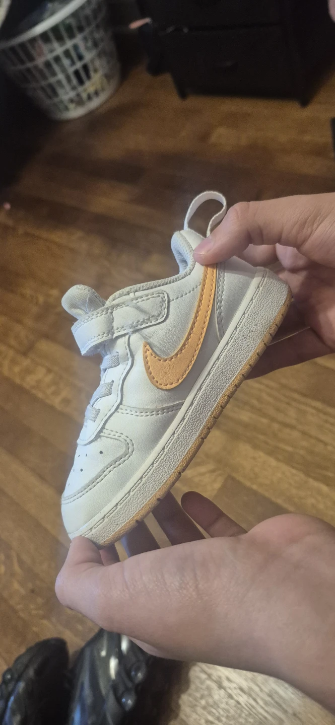 Nike Kids White/Orange Sneakers - photo 3