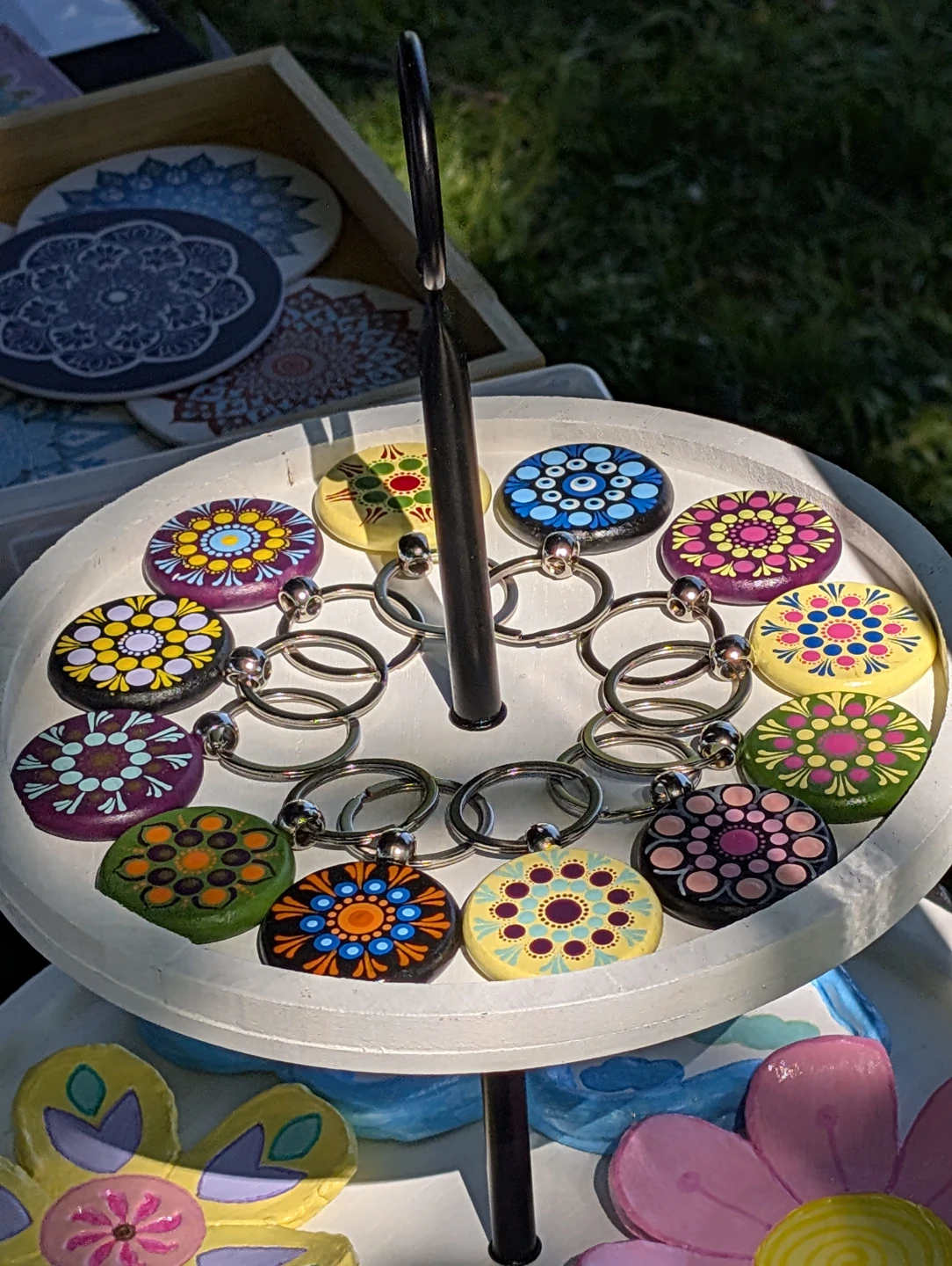 Handmade Mandala Keychains