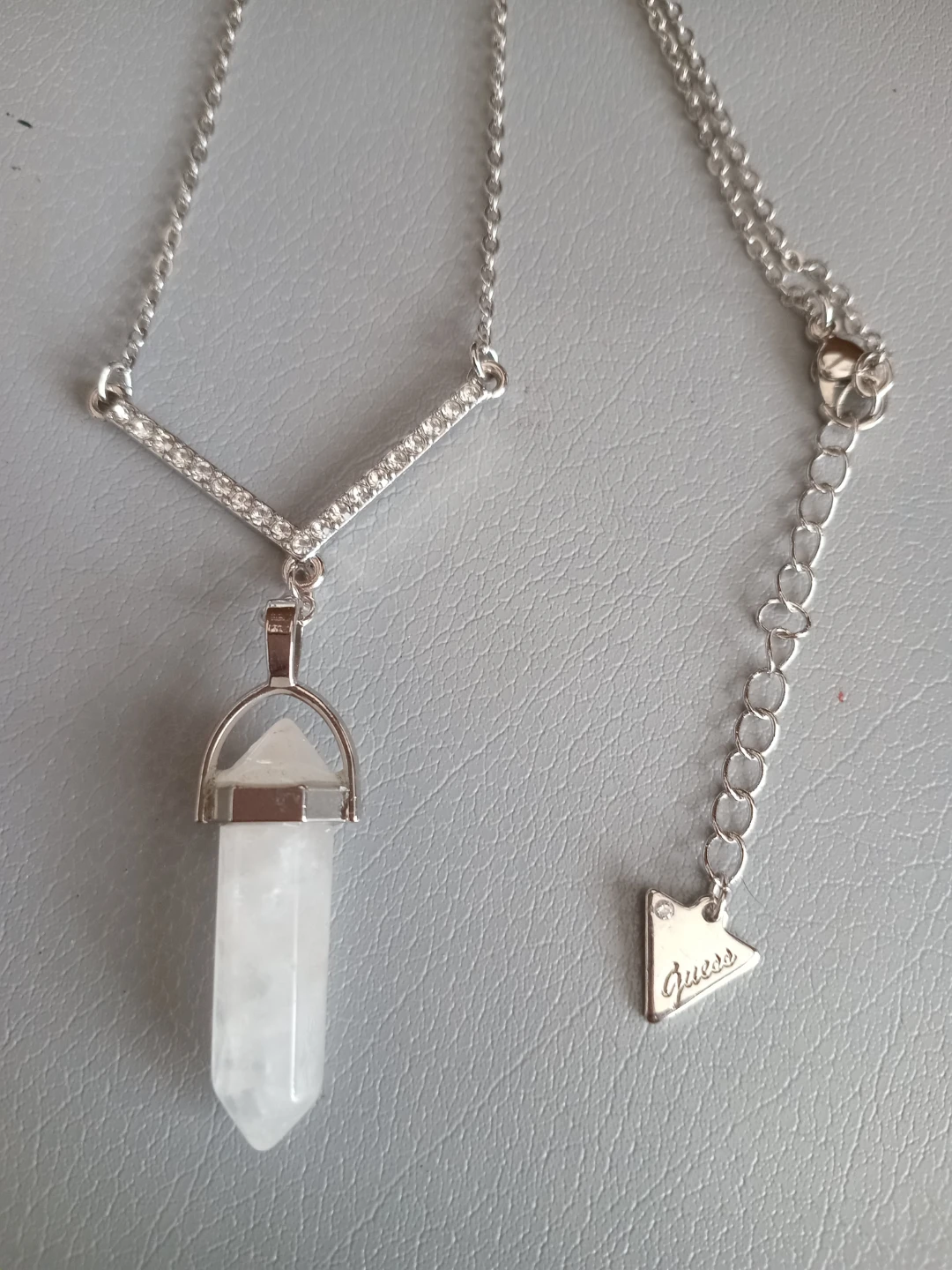 Guess Crystal Pendant Necklace