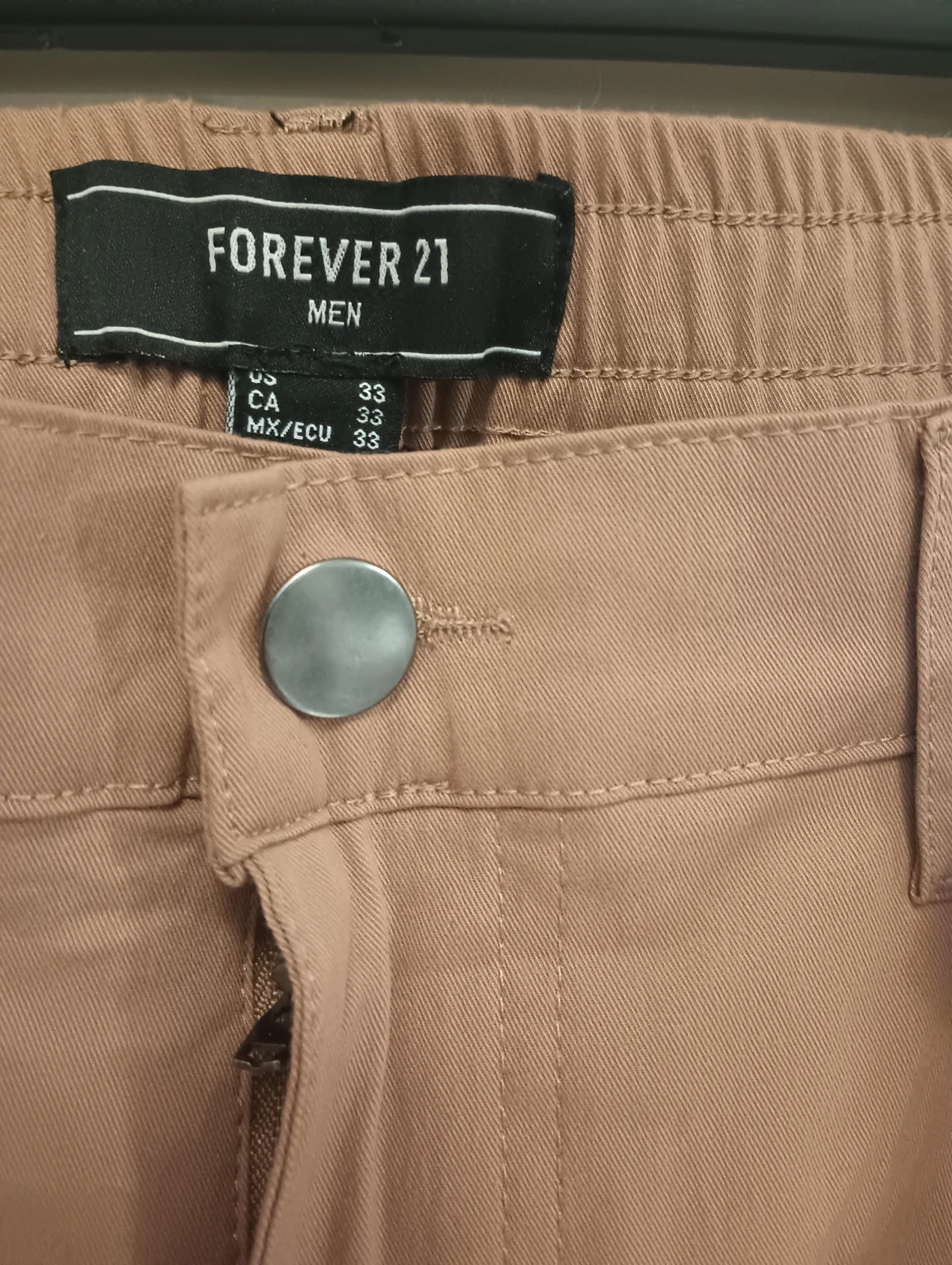 Forever 21 Men's Cargo Pants Tan Size 33 - photo 2