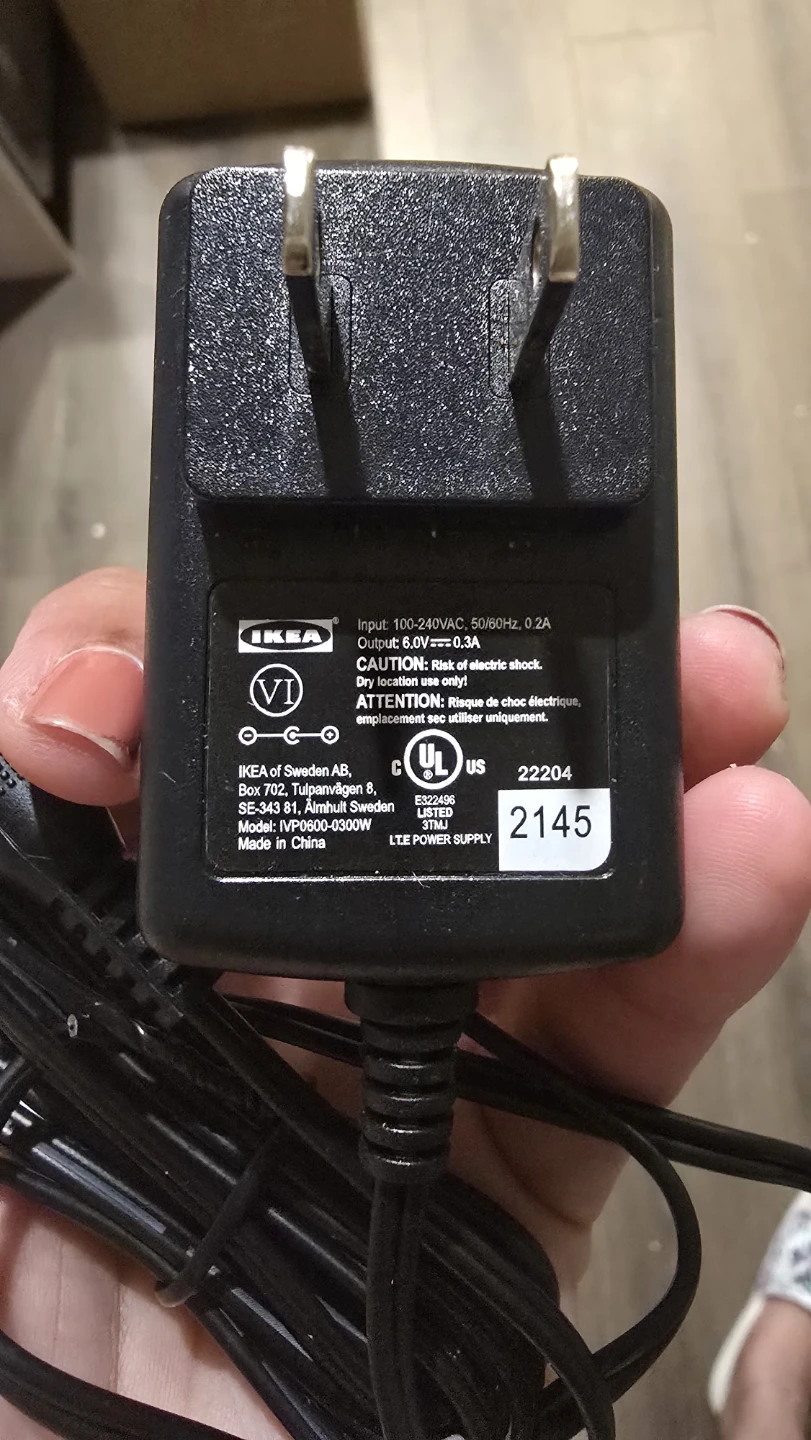 IKEA Power Adapter Model VP0800-0300