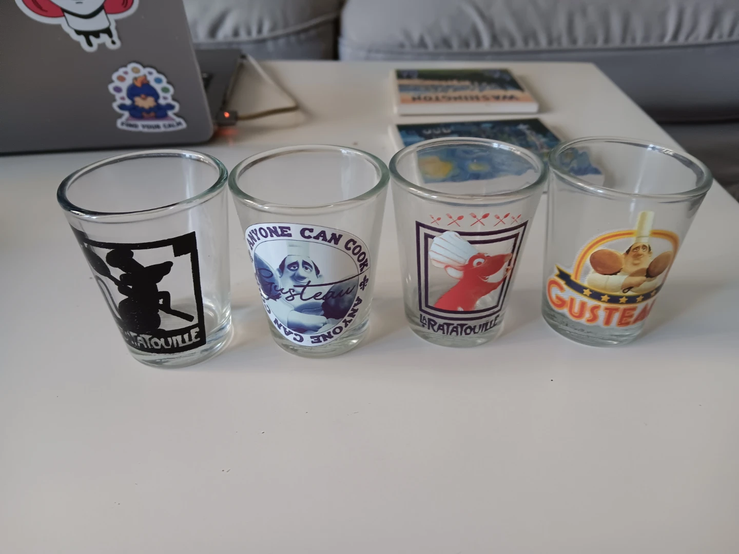 Disney Pixar Ratatouille Shot Glasses Set