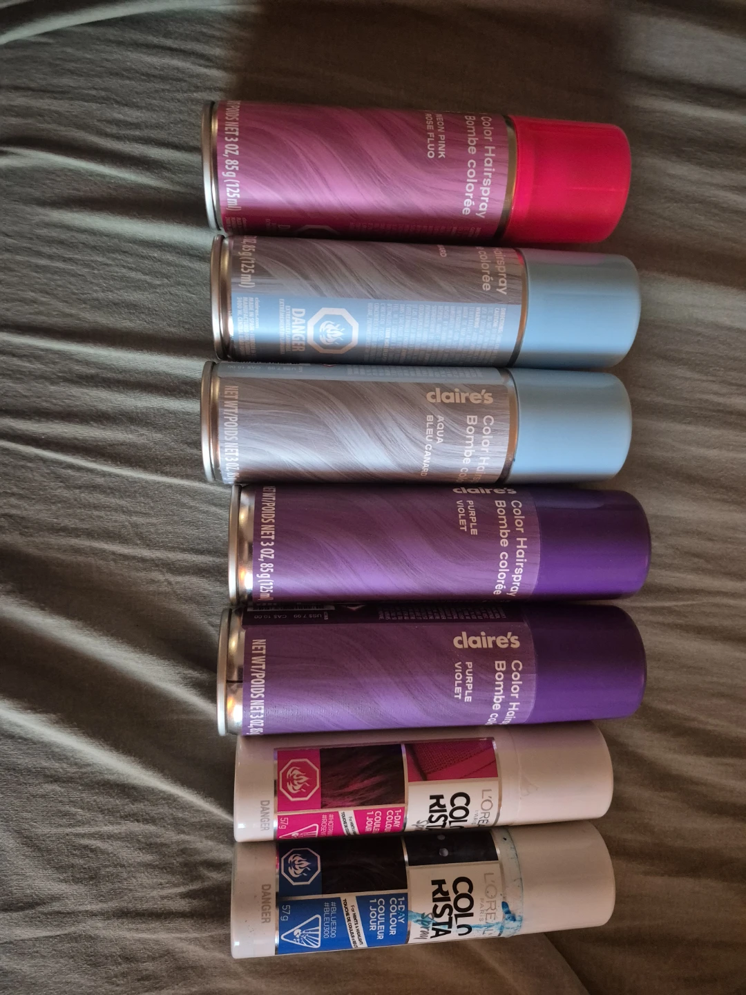 MOVING Claire's L'Oreal, 5 colors, 7 tubes, no bleach required