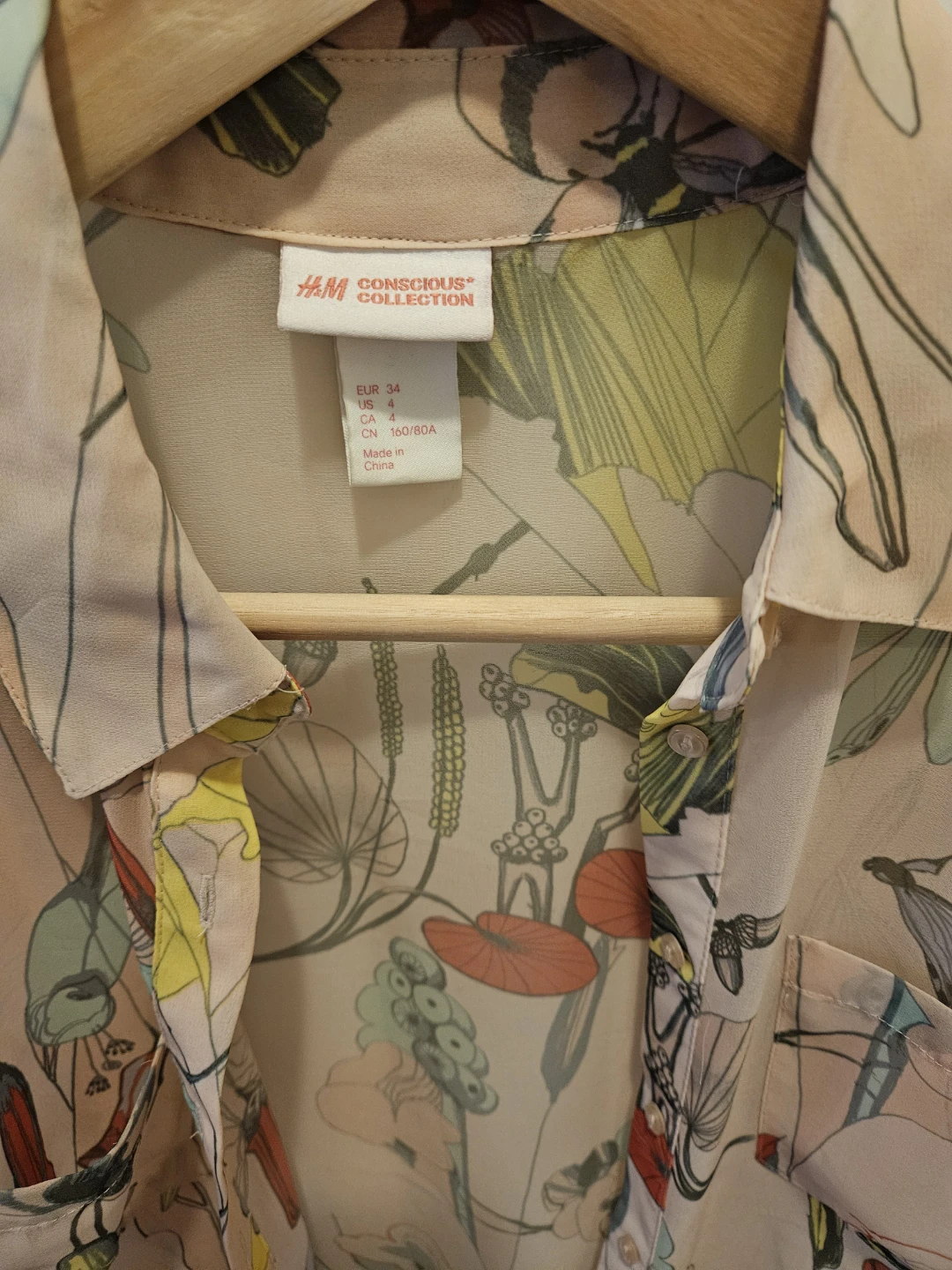 H&M Conscious Collection Floral Sheer Blouse - photo 2