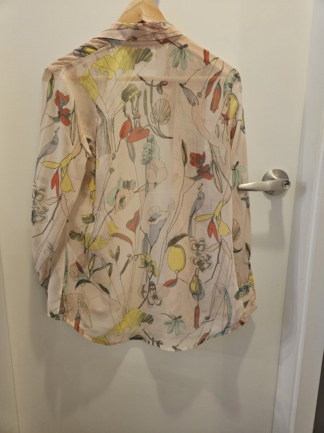 H&M Conscious Collection Floral Sheer Blouse - photo 3