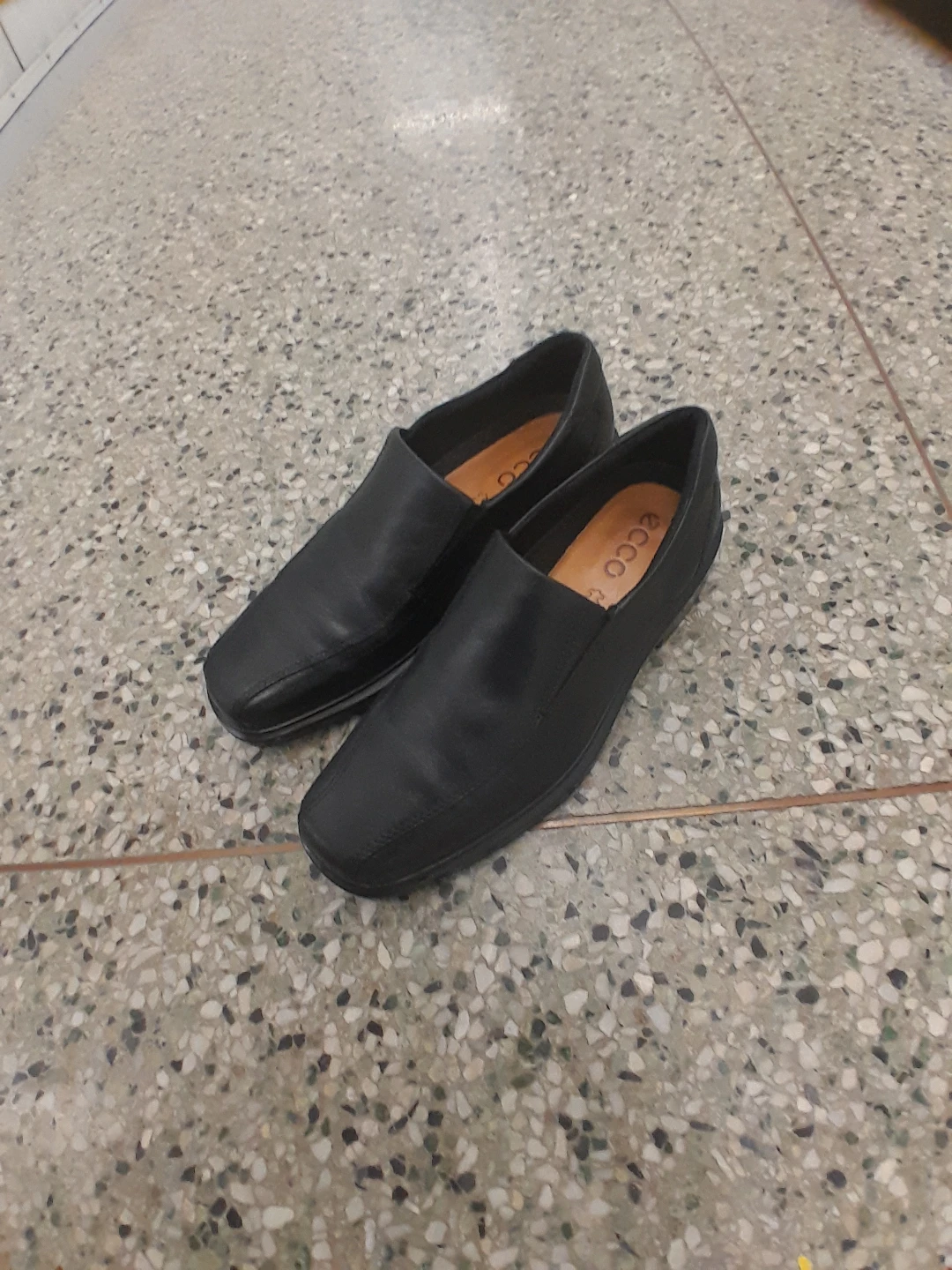 Black Leather ECCO Slip-On Shoes Men's Size  EU 44 US 10.5 - photo 5