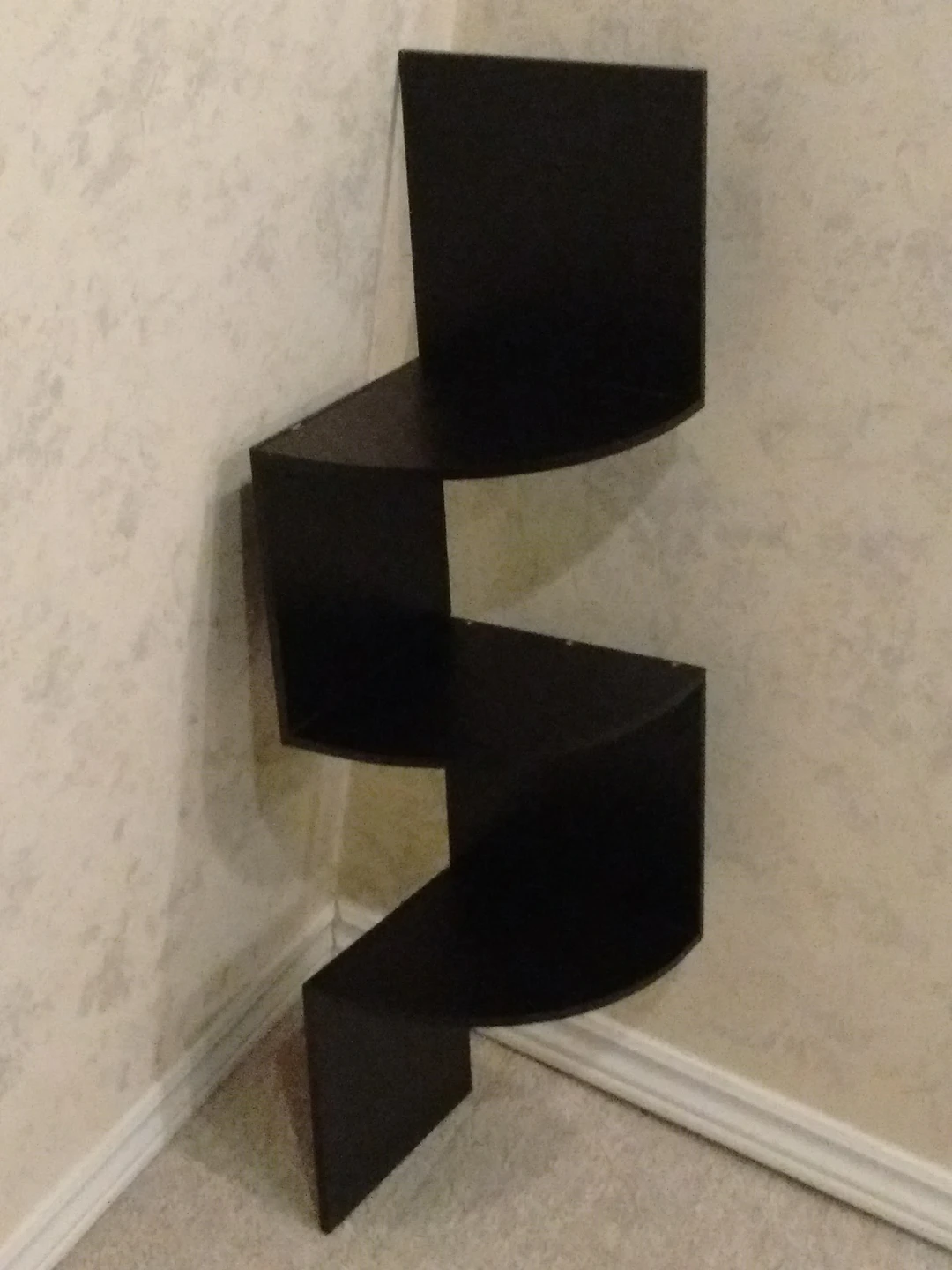 ⚽ Elegant Wood Floating Corner 3 Shelf kit - photo 2