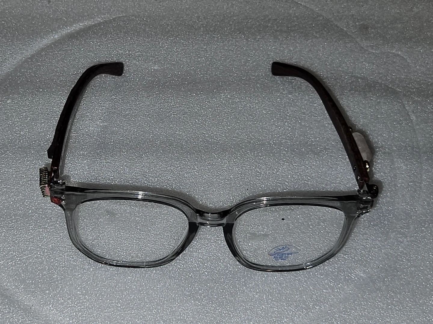 Clear Frame Anti Blue Light Glasses with Decorative Temples - photo 2