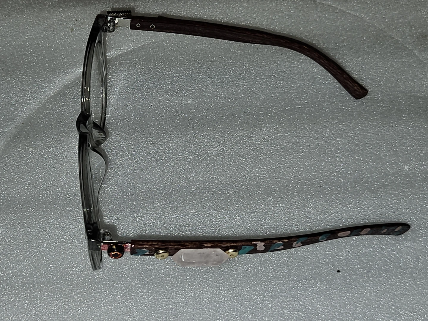 Clear Frame Anti Blue Light Glasses with Decorative Temples - photo 4