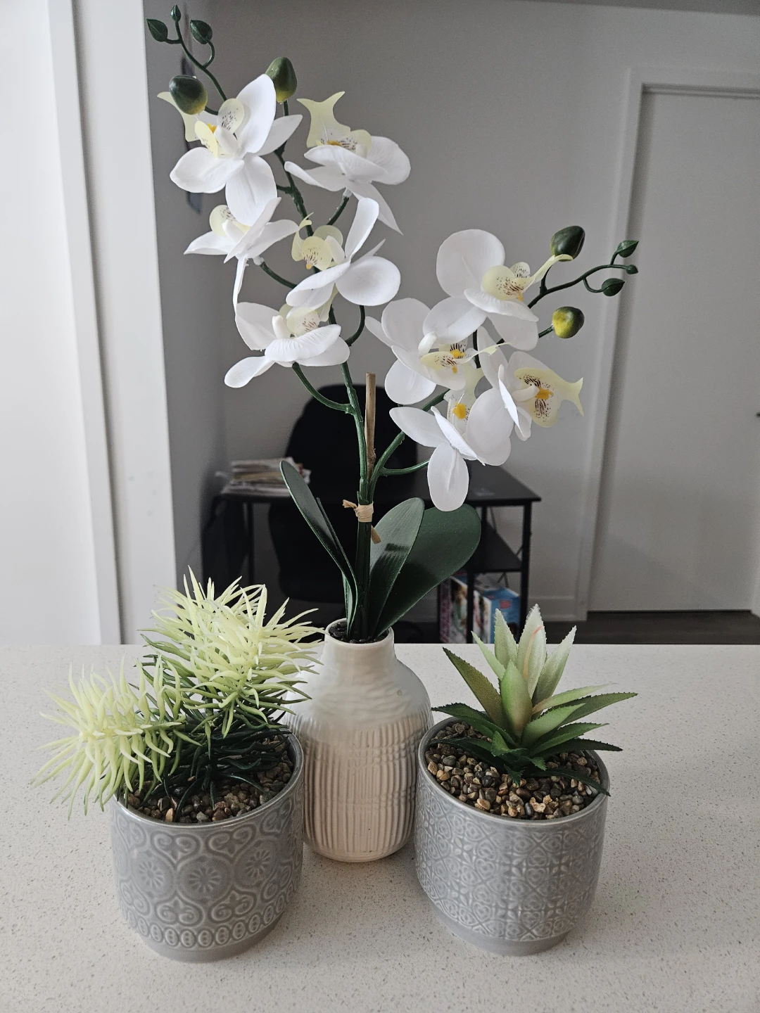 Artificial Orchid Plant Set