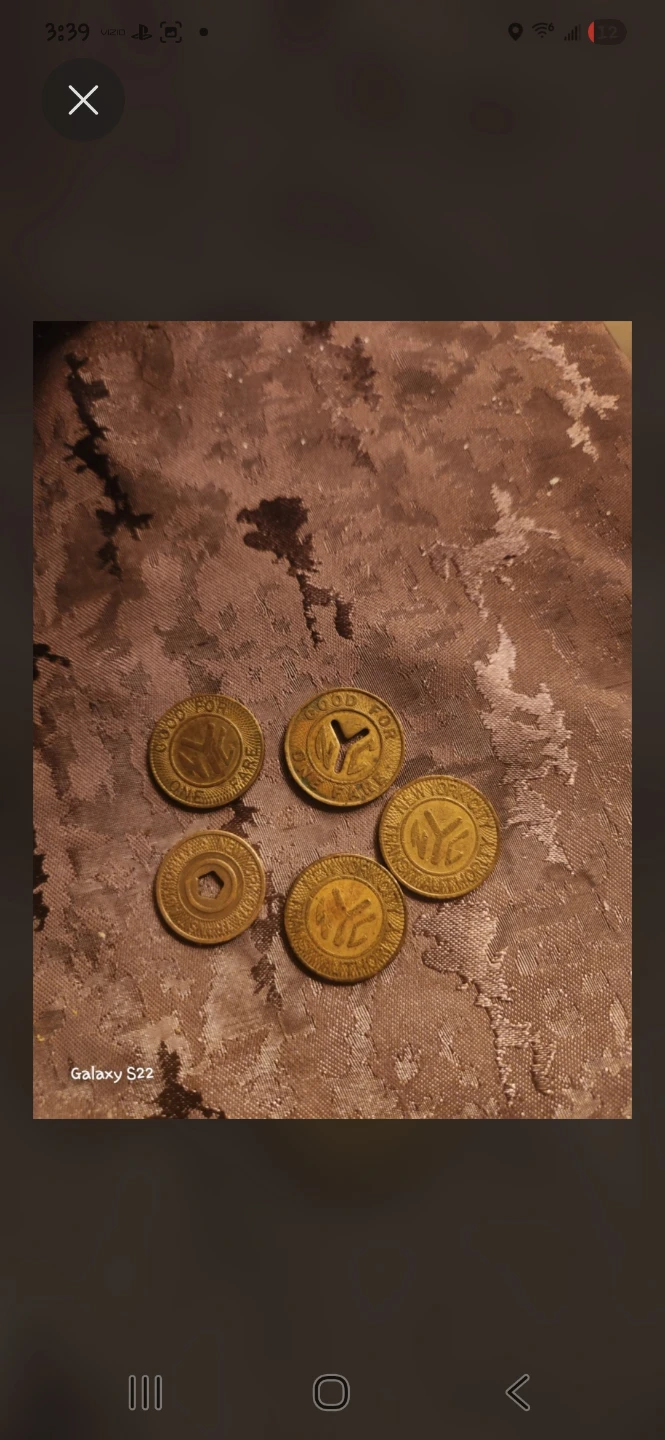 Vintage NYC Subway Tokens - Set of 5 - photo 2