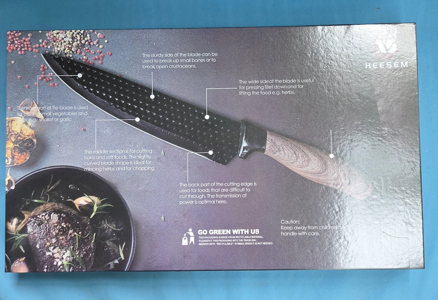 NEW Black Stainless Steel Knife Set - photo 3