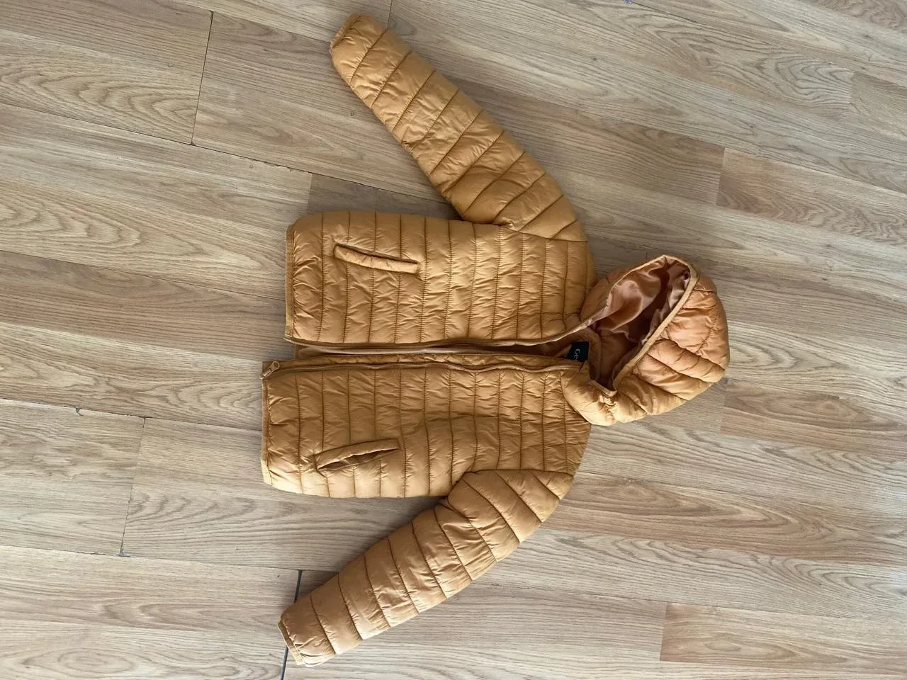 Kids Puffer Jacket - Mustard Yellow