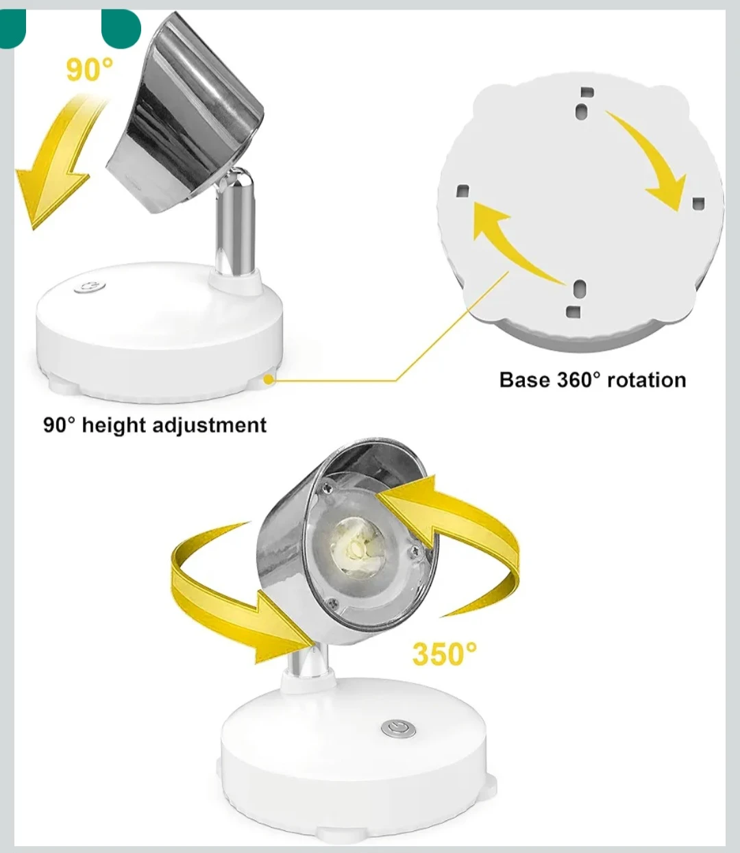 Battery Operated LED Puck Lights with Remote Control (2 Pack) - photo 2