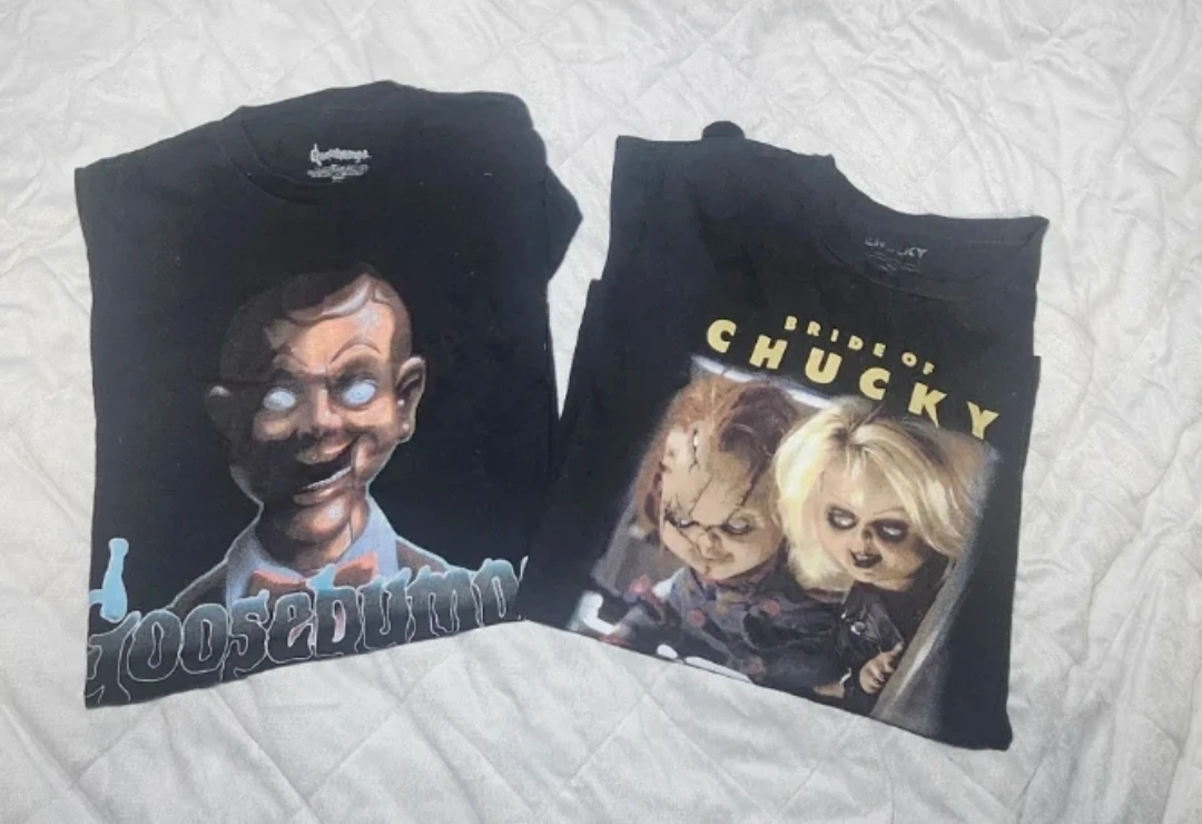 Goosebumps & Bride of Chucky T-Shirt Bundle