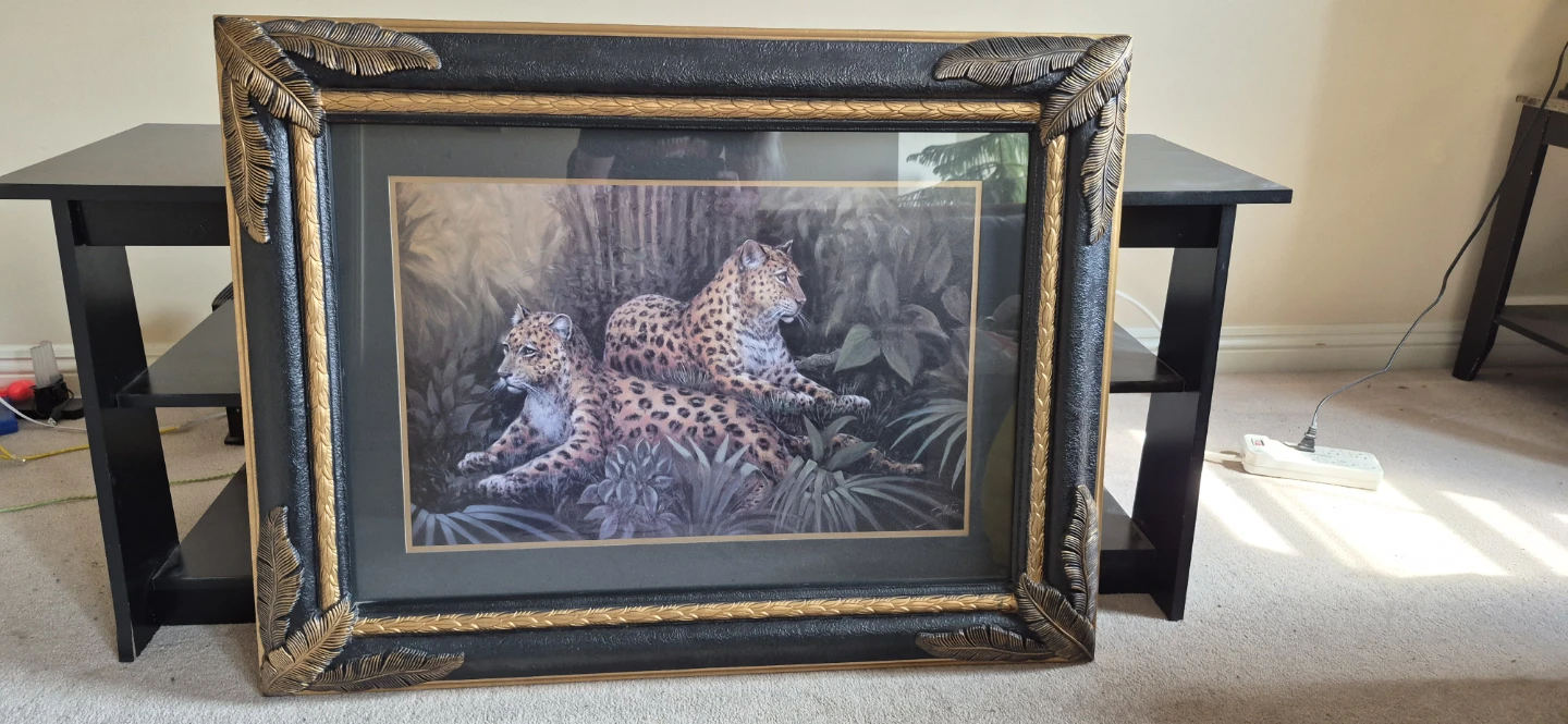 Framed Leopard Art Print