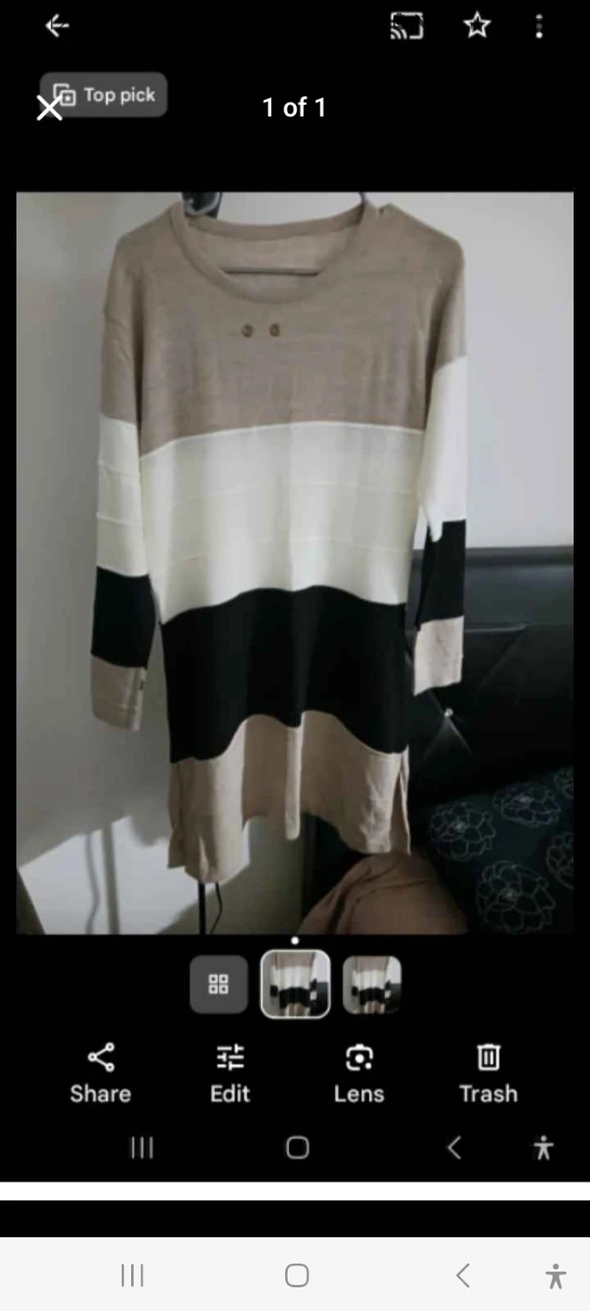 Colour Block Striped Sweater women