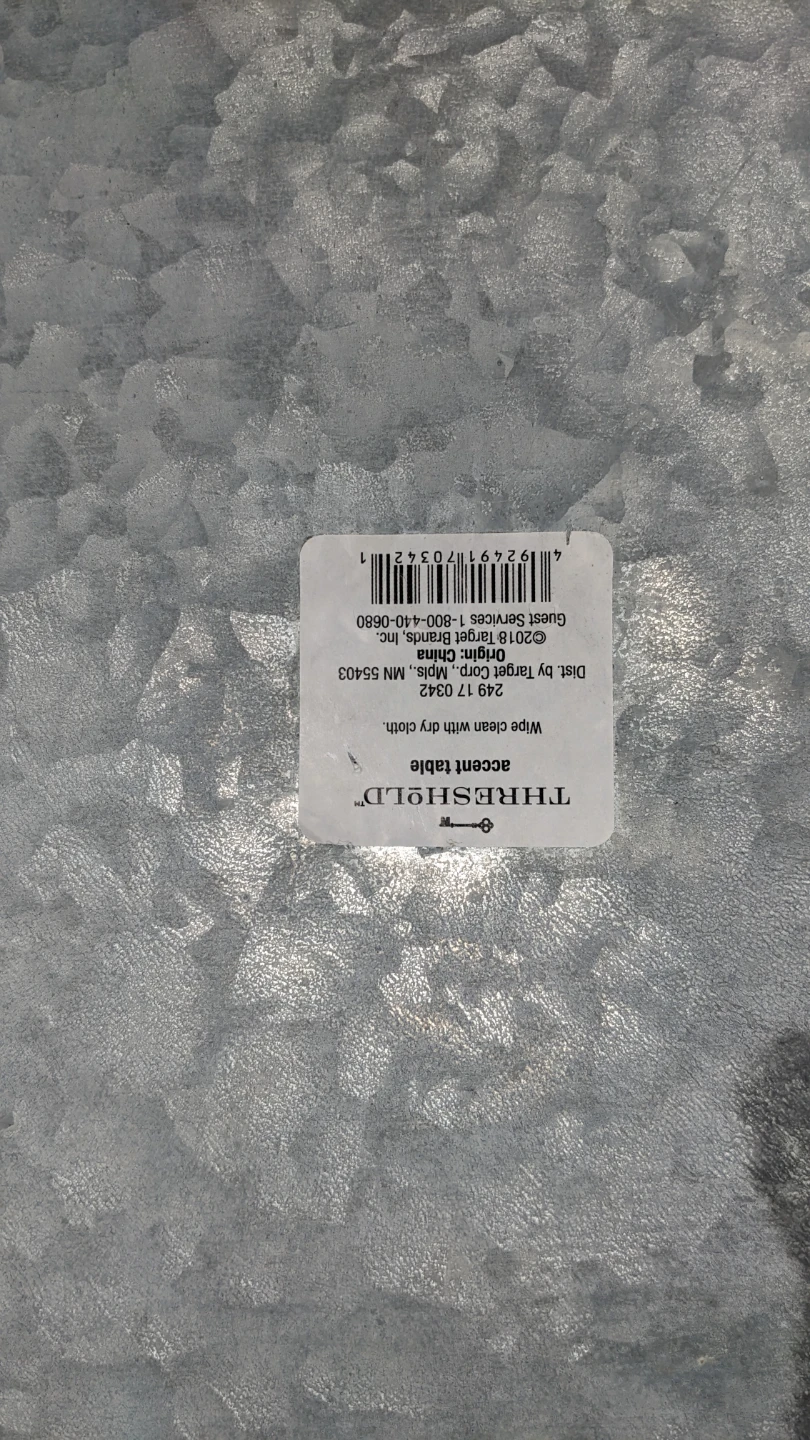 Target "Threshold" Galvanized Accent Table - photo 4