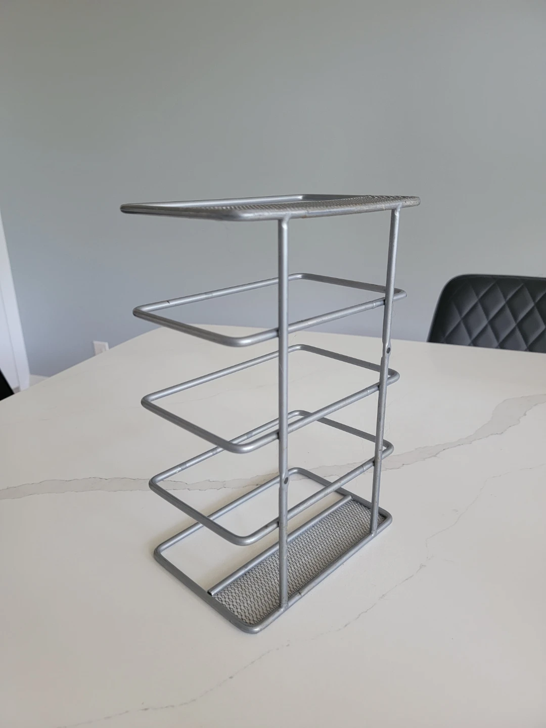 Silver 4-Tier Metal Organizer Stand - photo 2