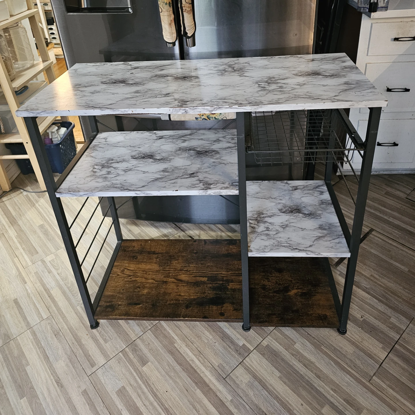 Kitchen Baker’s Rack, Coffee Bar Stand, Microwave Shelf