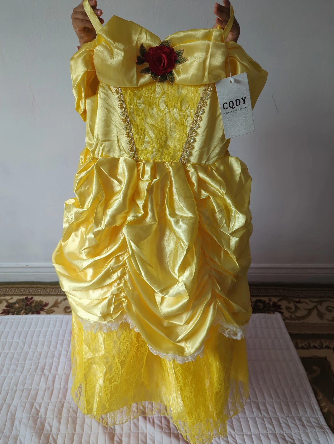CQDY Yellow Princess Dress with Accessories Size 10-11Y - photo 2