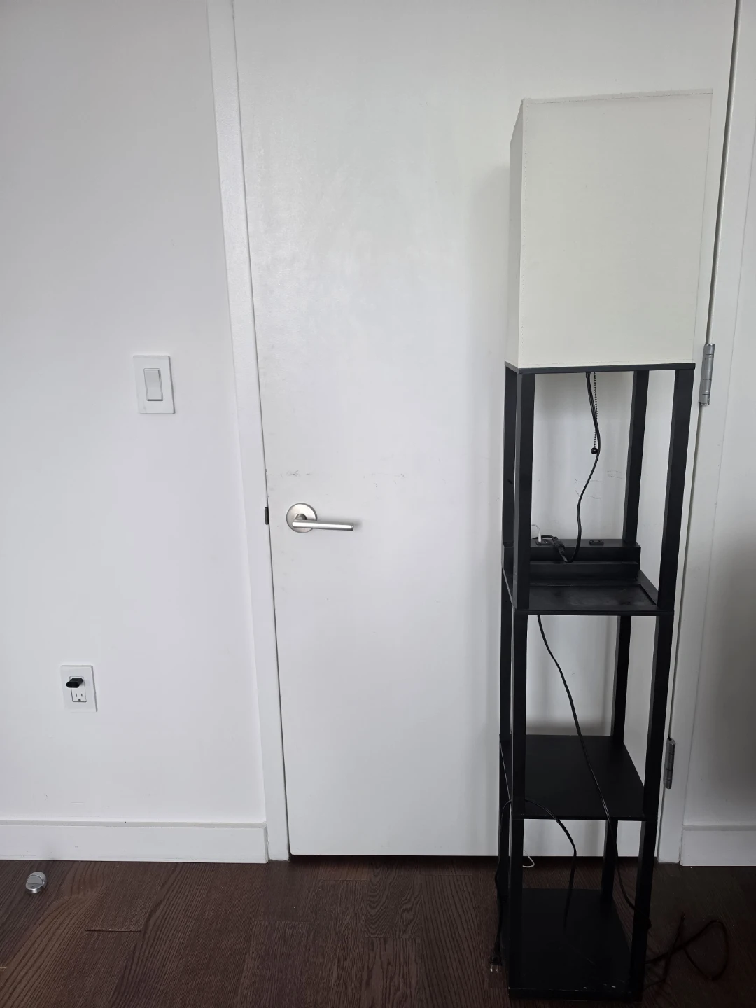 Modern Floor Lamp with Shelves