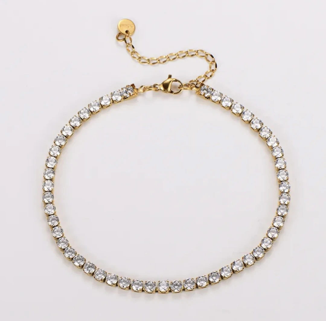 18K Gold Plated Tennis Bracelet — Waterproof, Non-Tarnish - photo 2